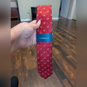 Croft & Barrow Red Patterned Men's Tie